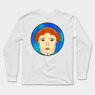 Statue Face Long Sleeve T-Shirt